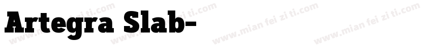 Artegra Slab字体转换
